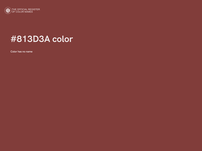 #813D3A color image