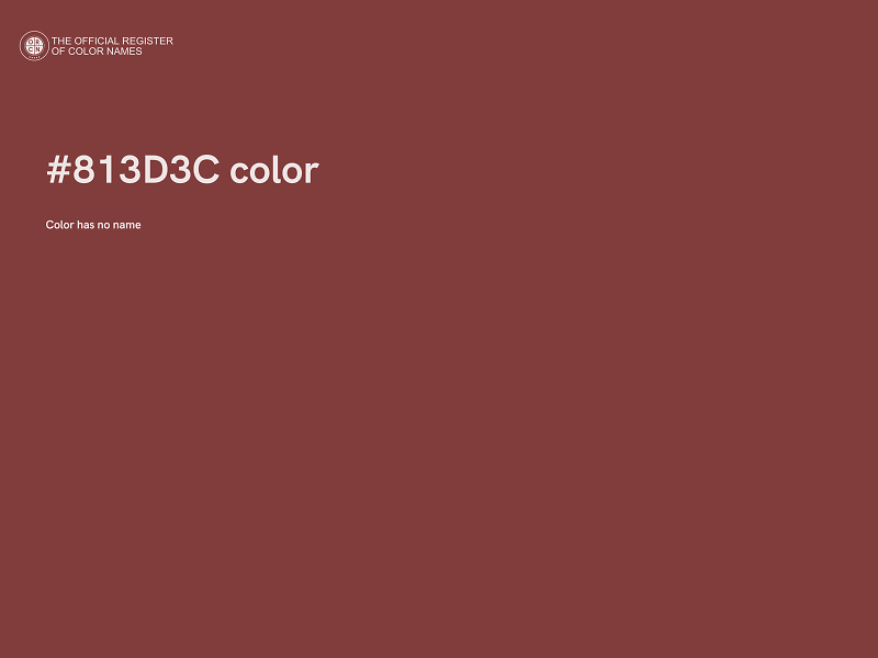 #813D3C color image