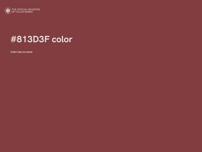 #813D3F color image