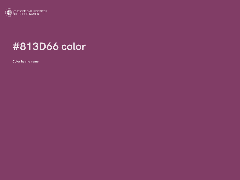 #813D66 color image