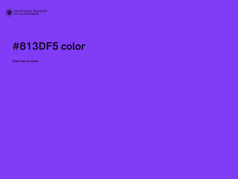 #813DF5 color image