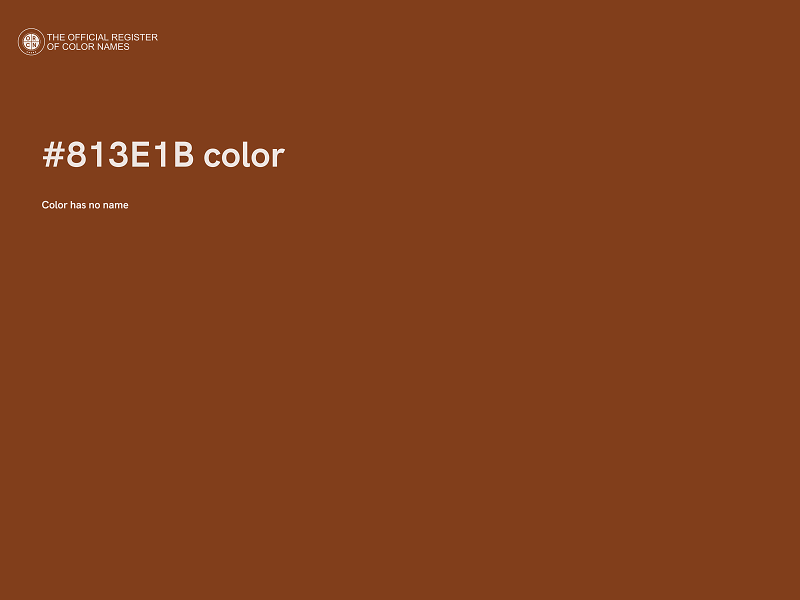 #813E1B color image