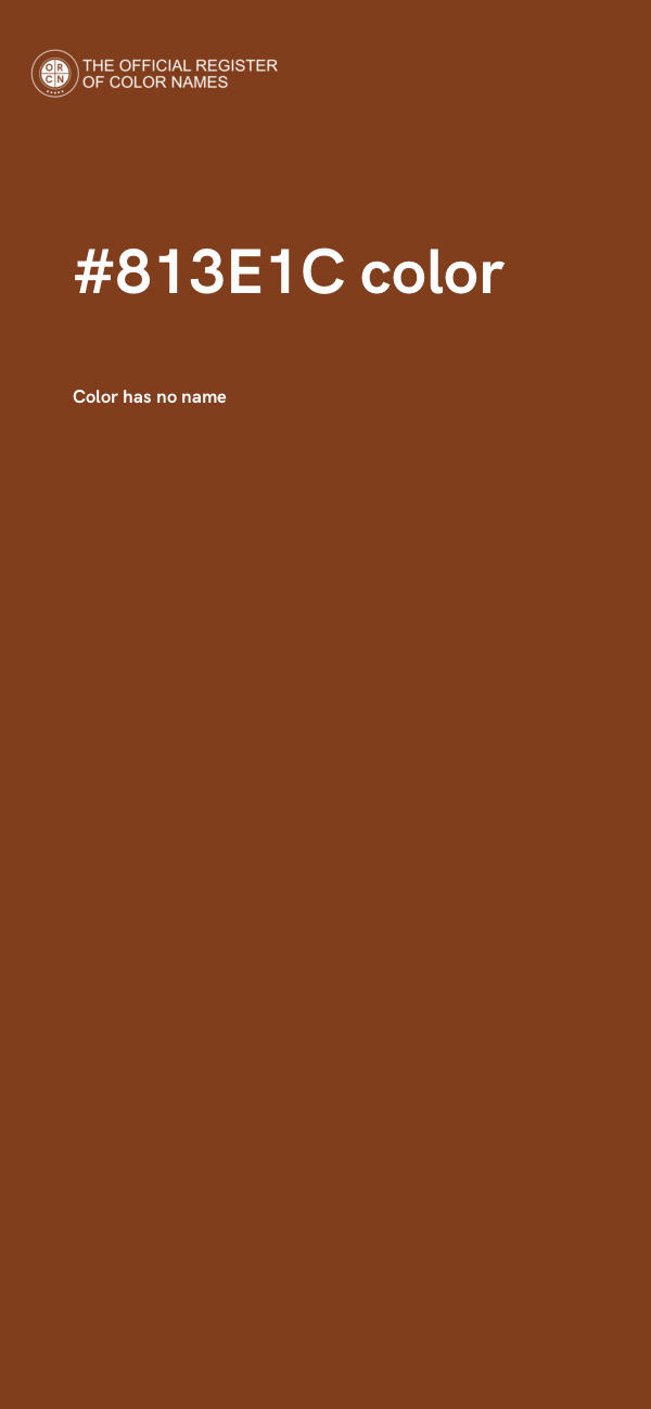 #813E1C color image