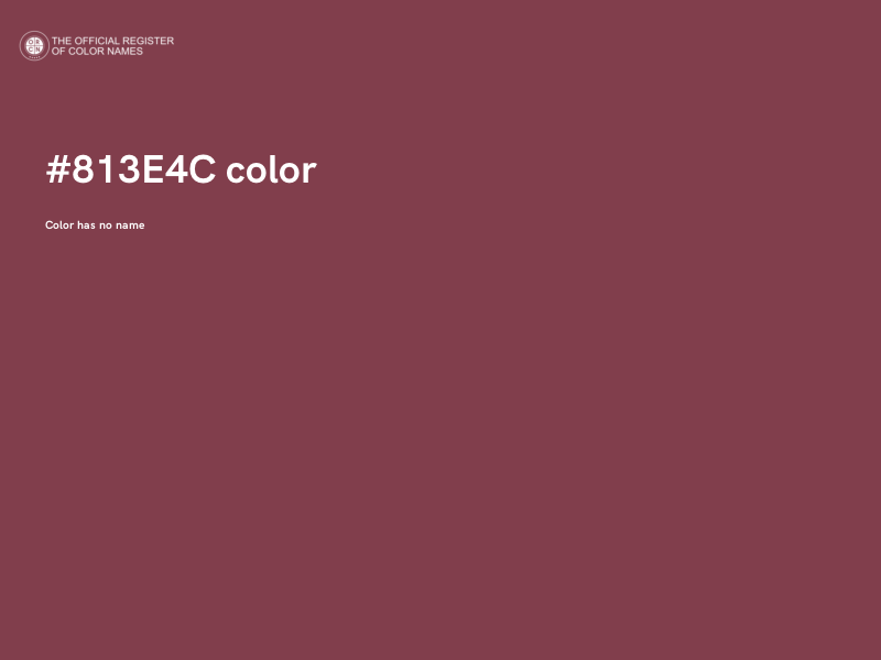 #813E4C color image