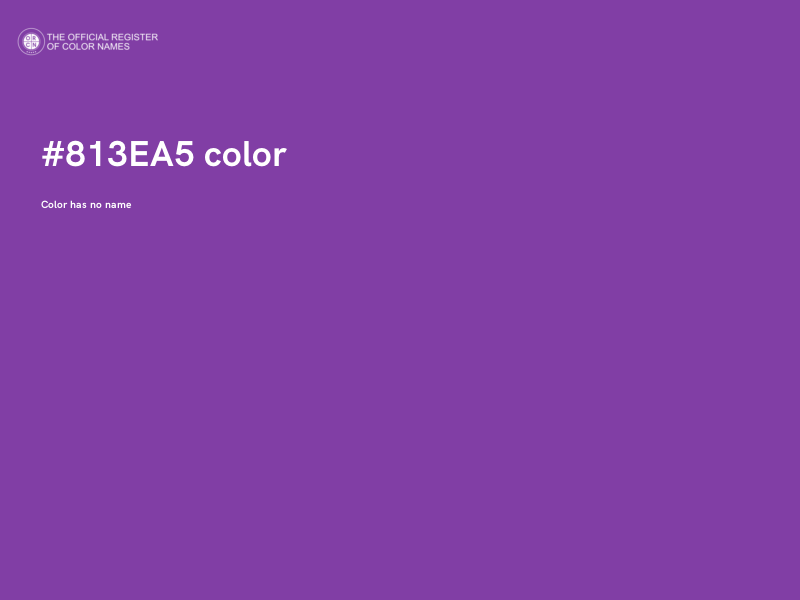#813EA5 color image