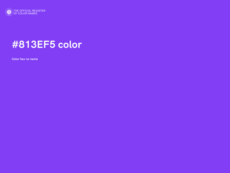 #813EF5 color image