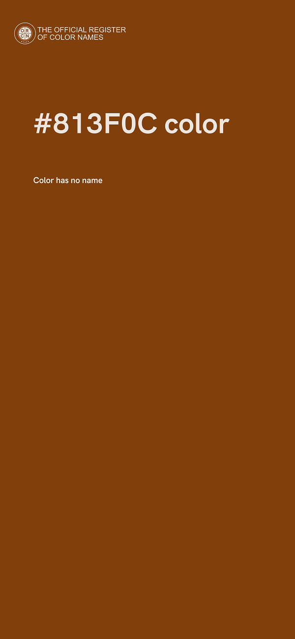 #813F0C color image
