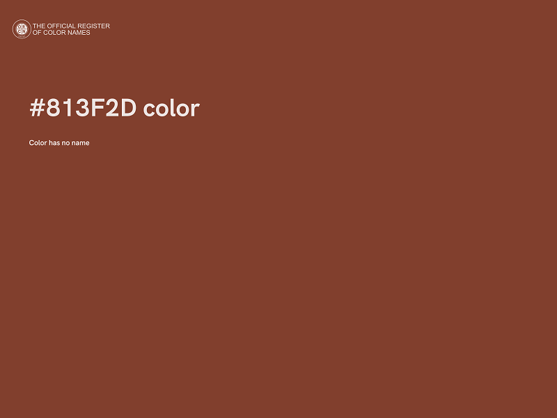 #813F2D color image