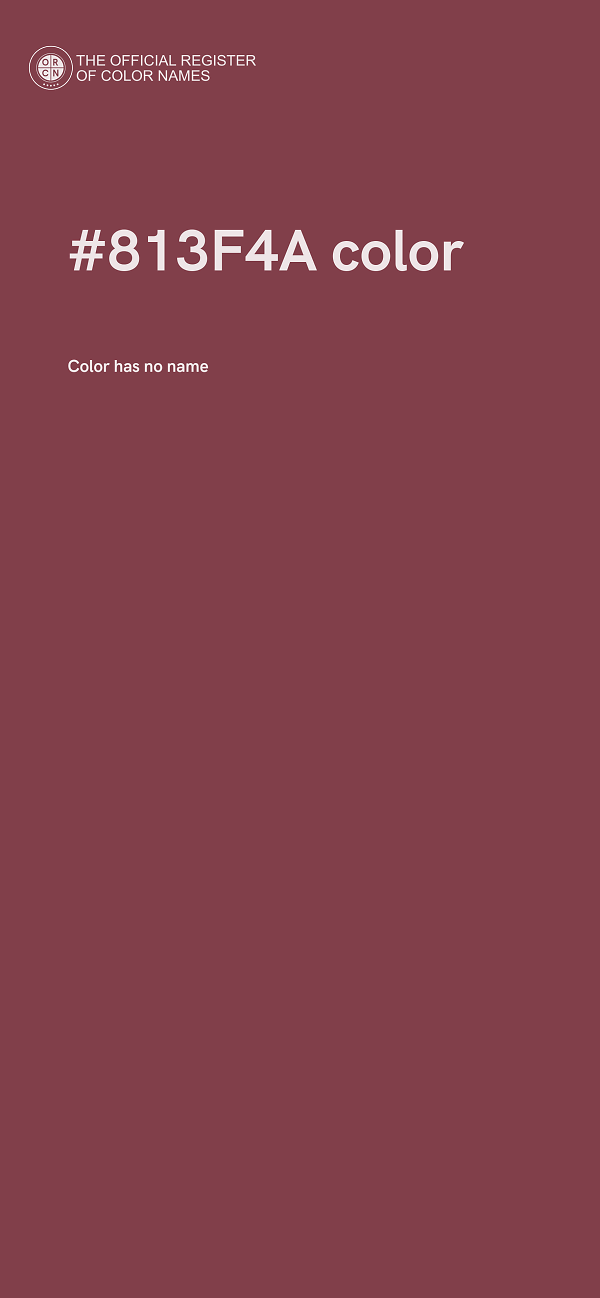 #813F4A color image