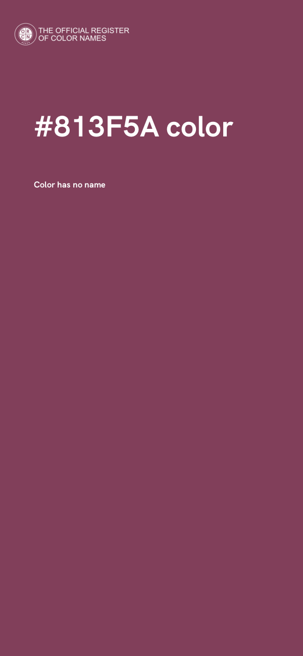 #813F5A color image