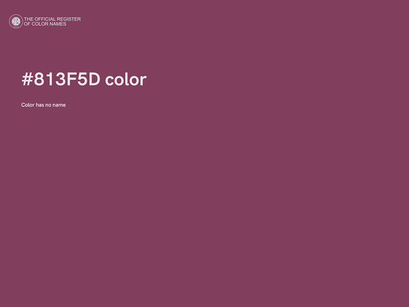 #813F5D color image
