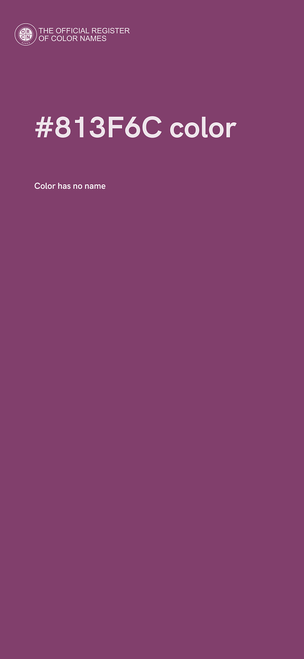 #813F6C color image