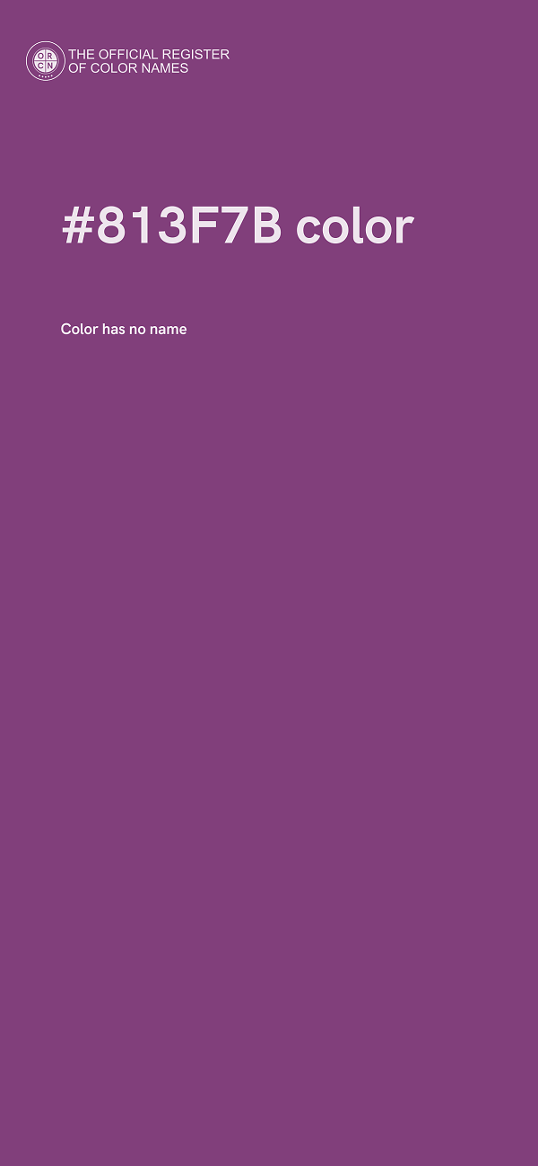 #813F7B color image