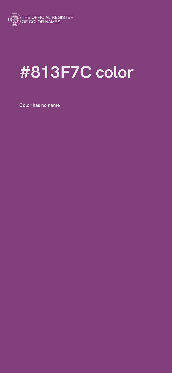 #813F7C color image