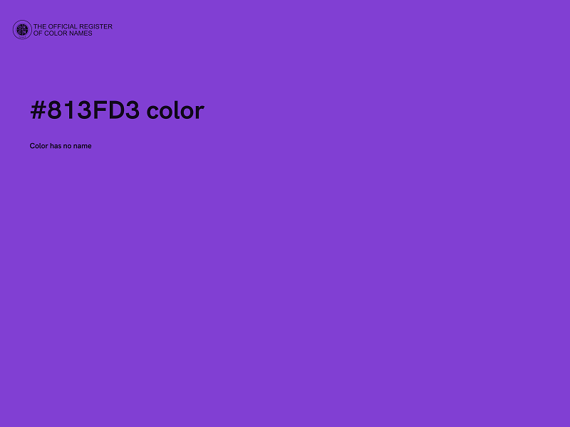 #813FD3 color image