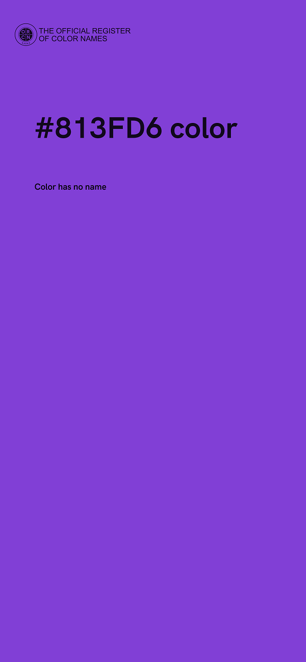 #813FD6 color image
