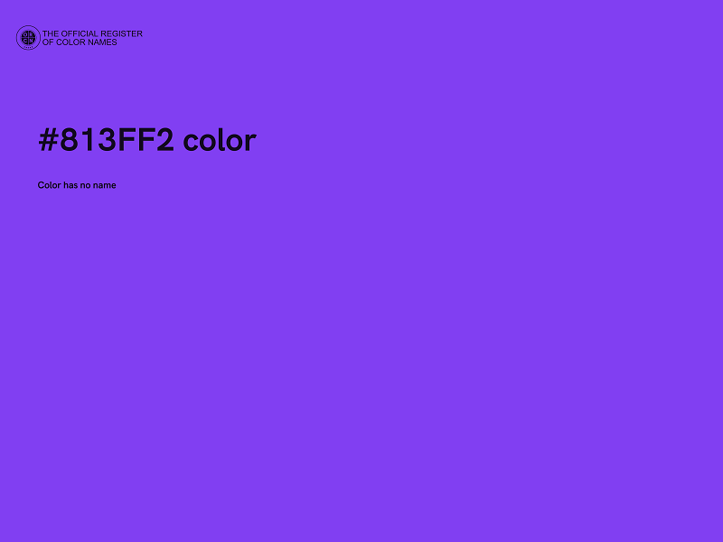 #813FF2 color image