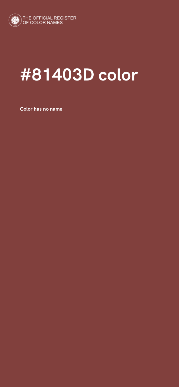 #81403D color image