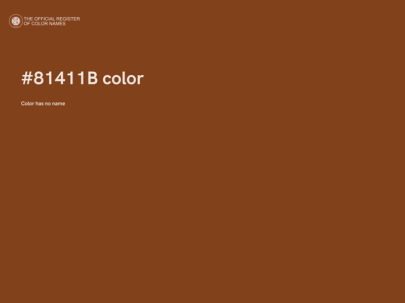 #81411B color image