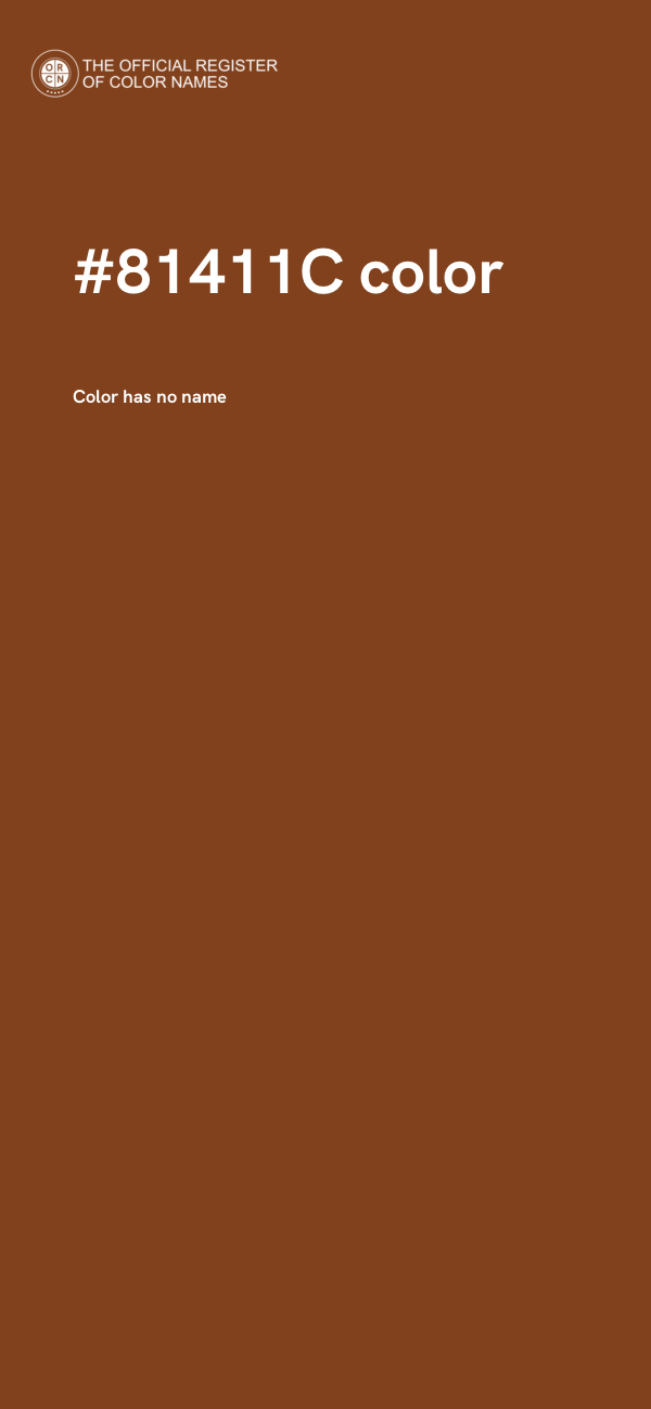 #81411C color image