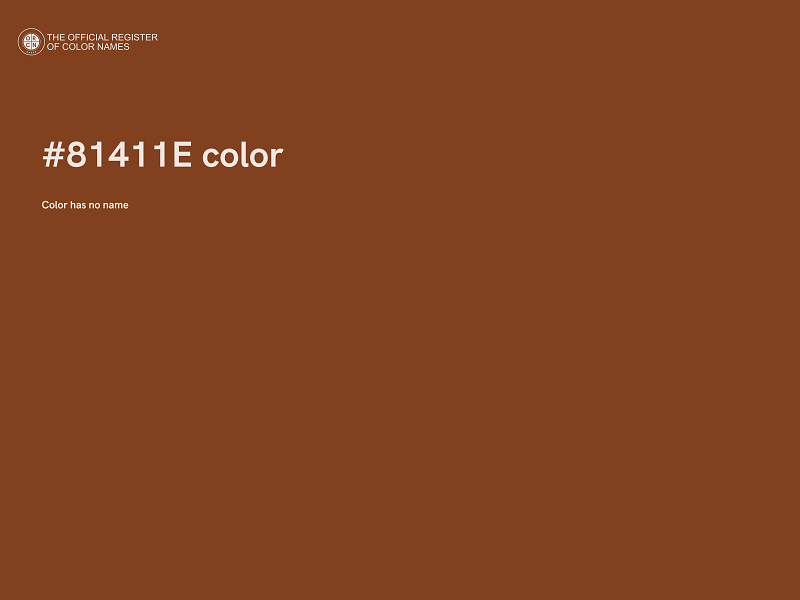 #81411E color image