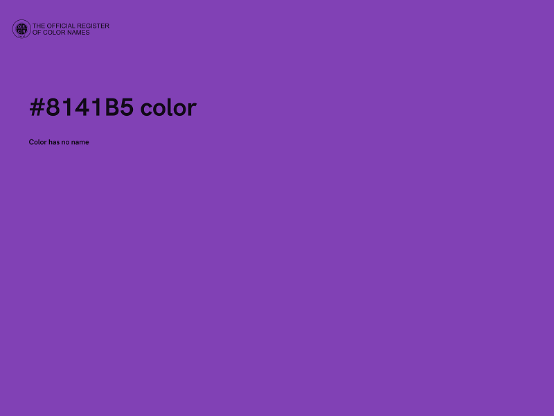 #8141B5 color image