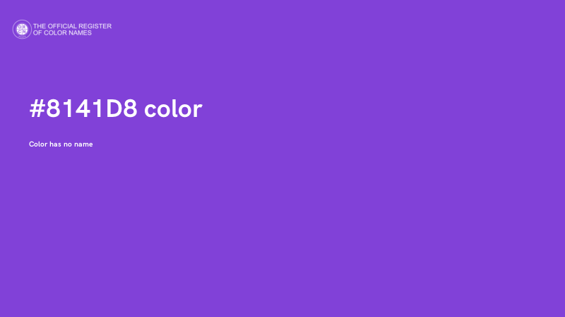 #8141D8 color image