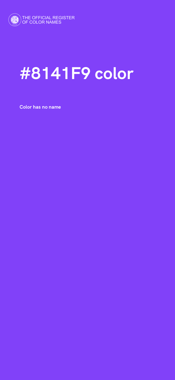 #8141F9 color image
