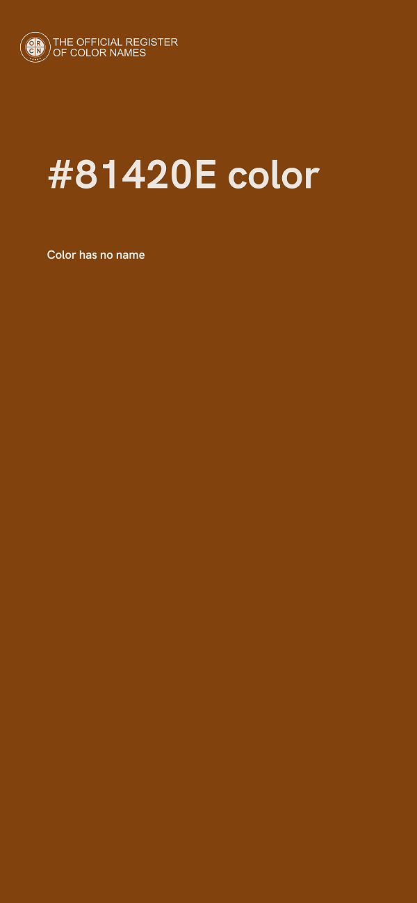 #81420E color image
