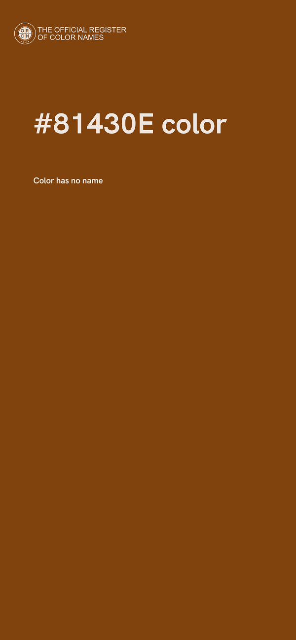 #81430E color image