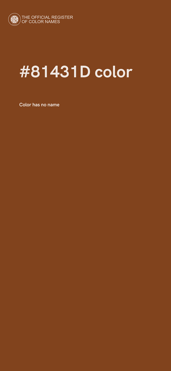 #81431D color image