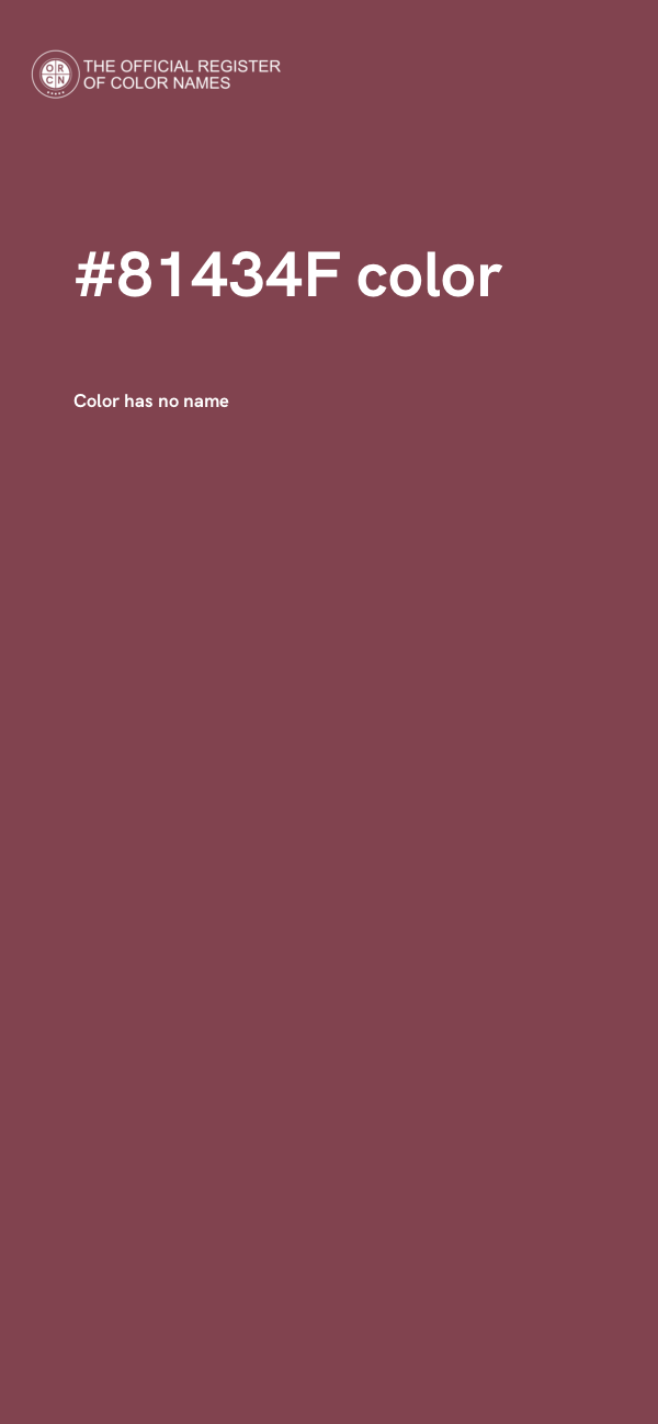 #81434F color image