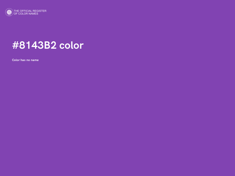 #8143B2 color image