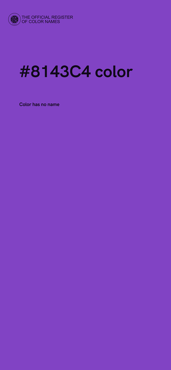 #8143C4 color image