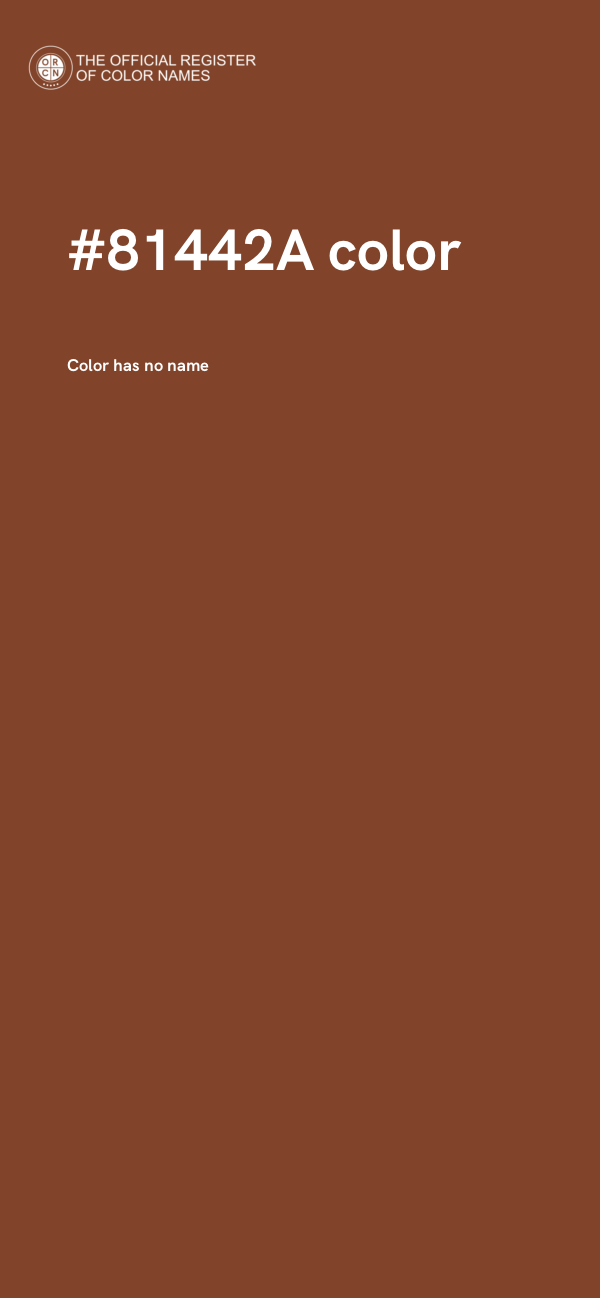#81442A color image
