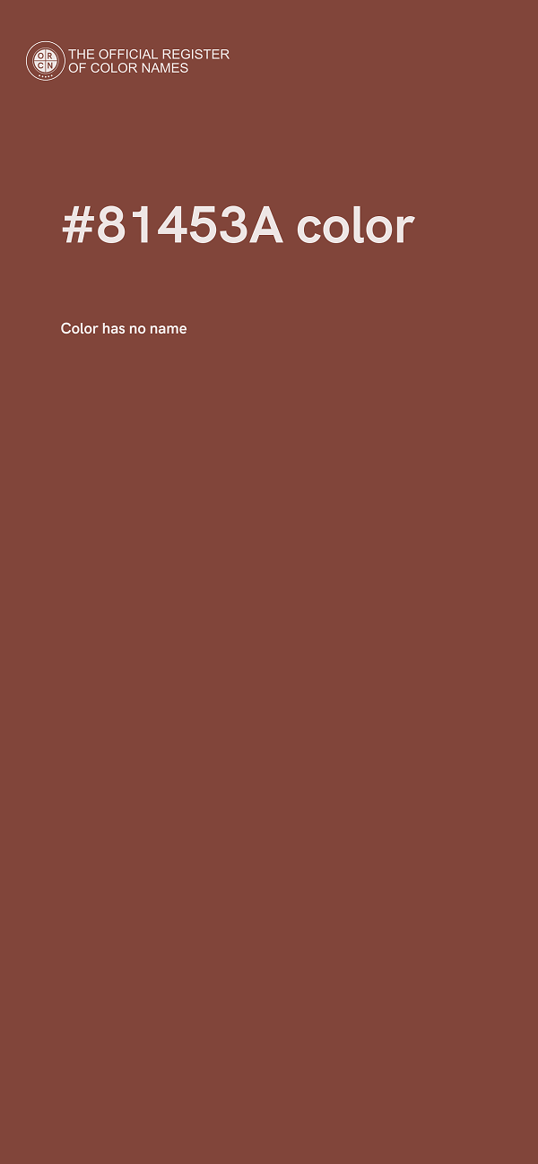 #81453A color image