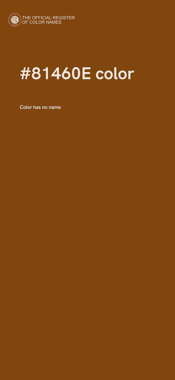 #81460E color image