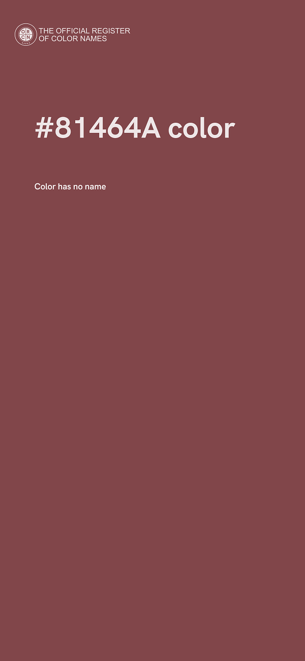 #81464A color image