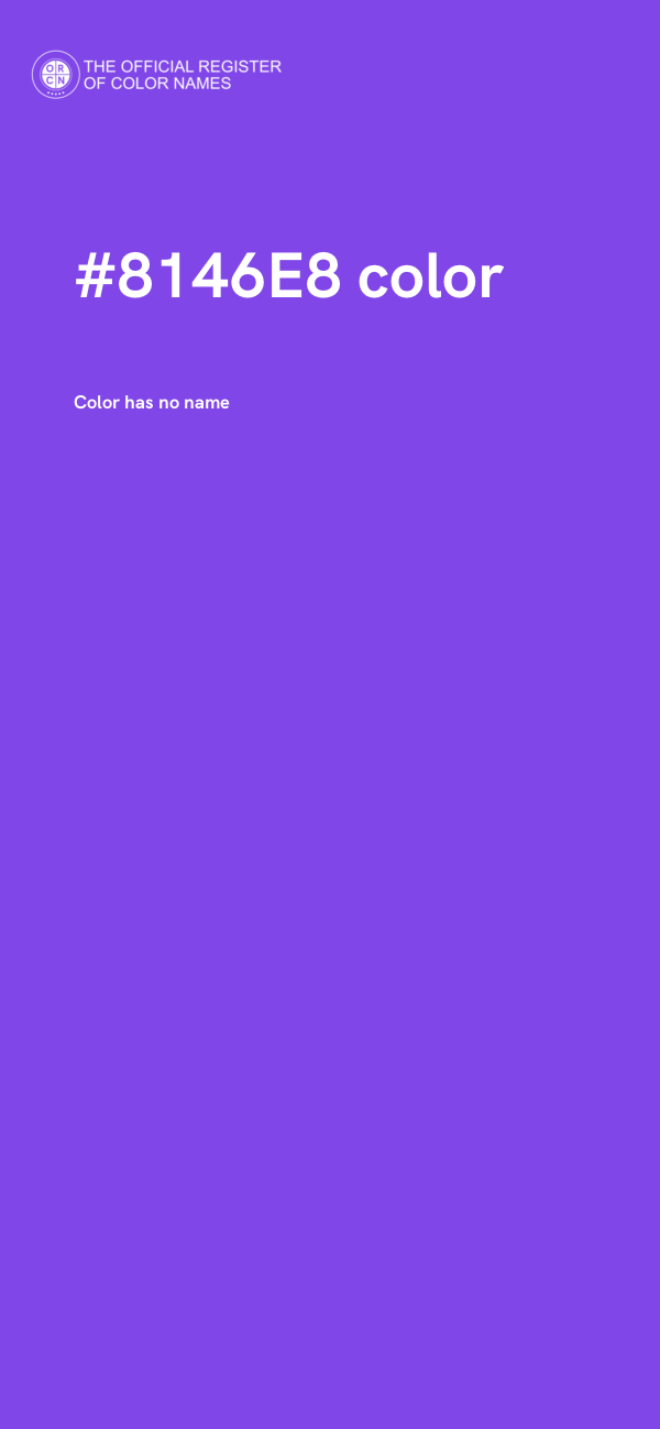 #8146E8 color image