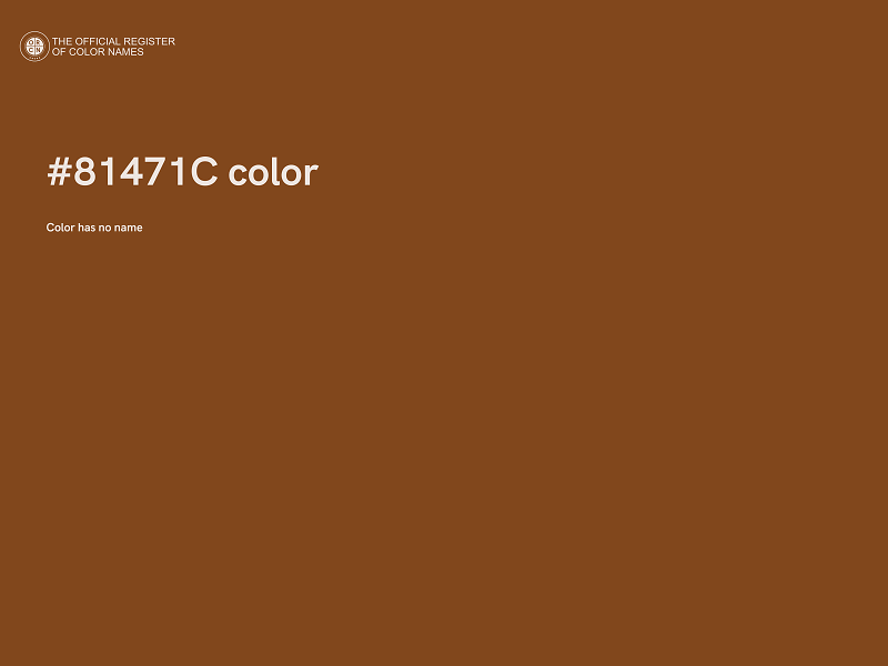 #81471C color image