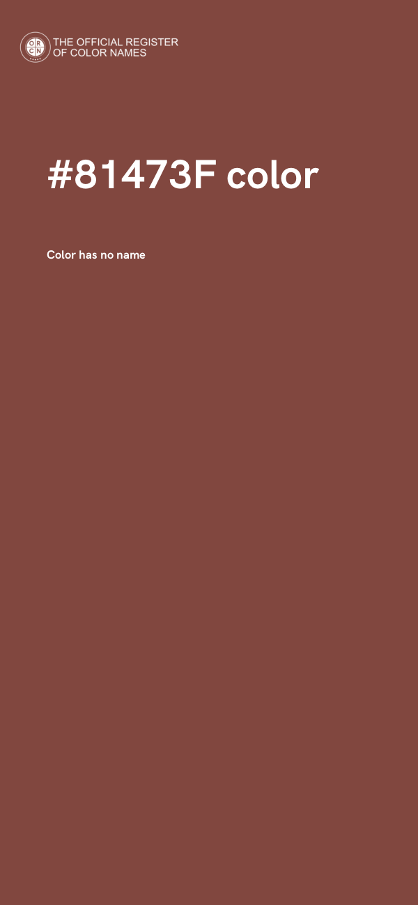#81473F color image