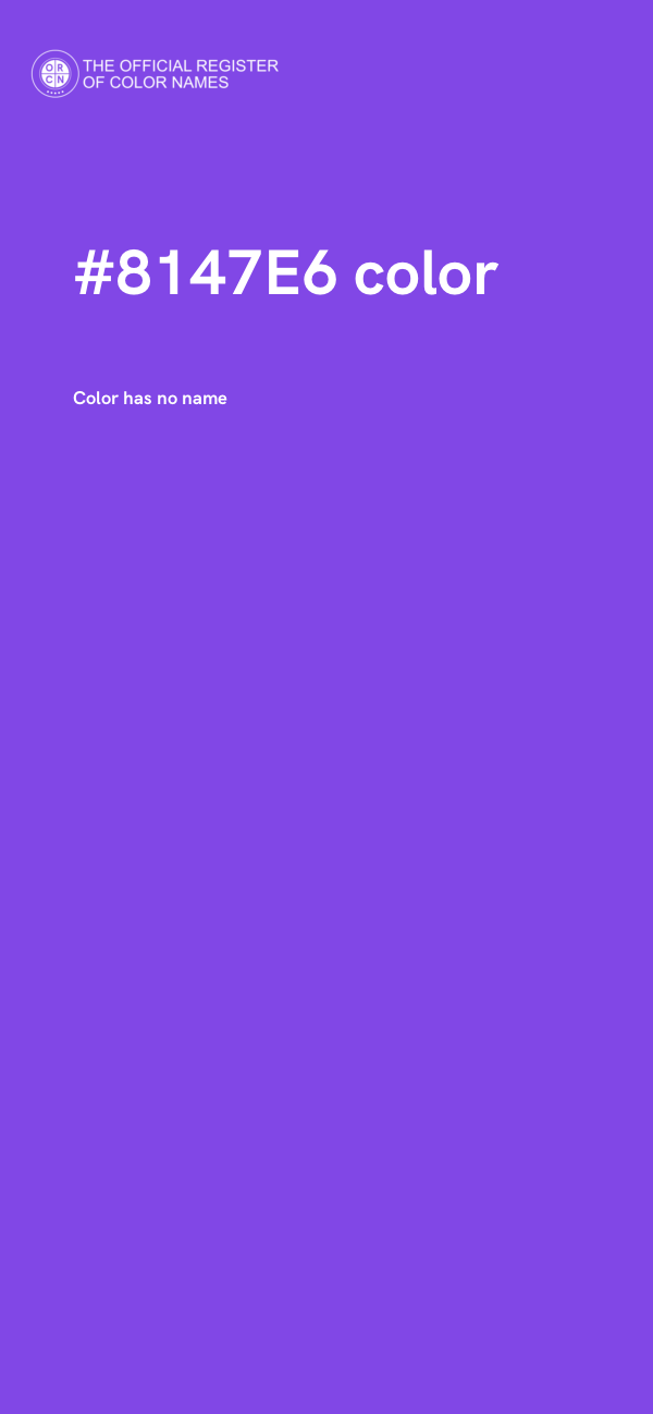 #8147E6 color image