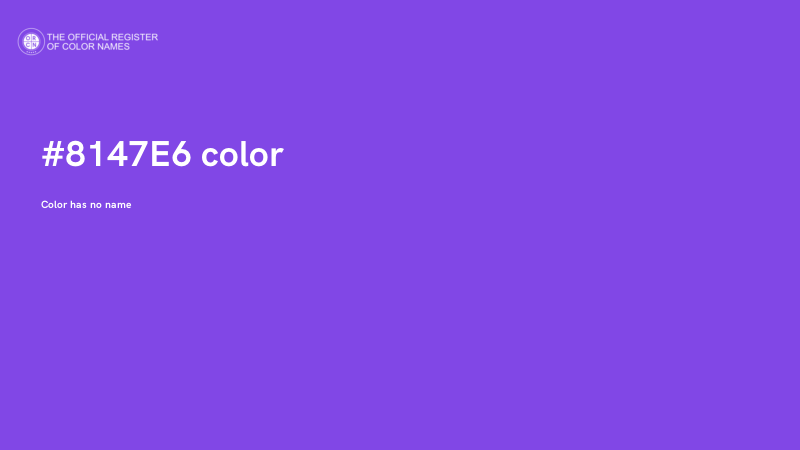#8147E6 color image
