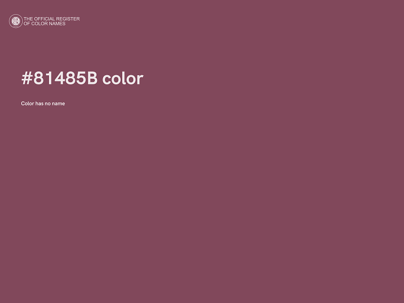 #81485B color image