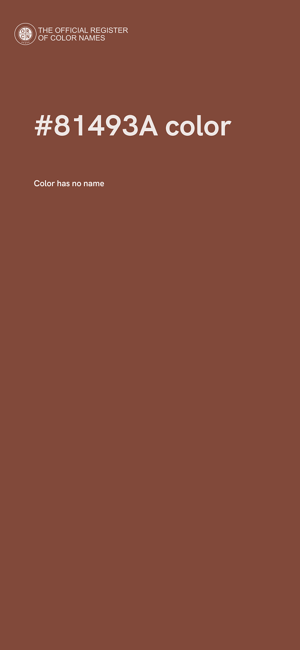 #81493A color image