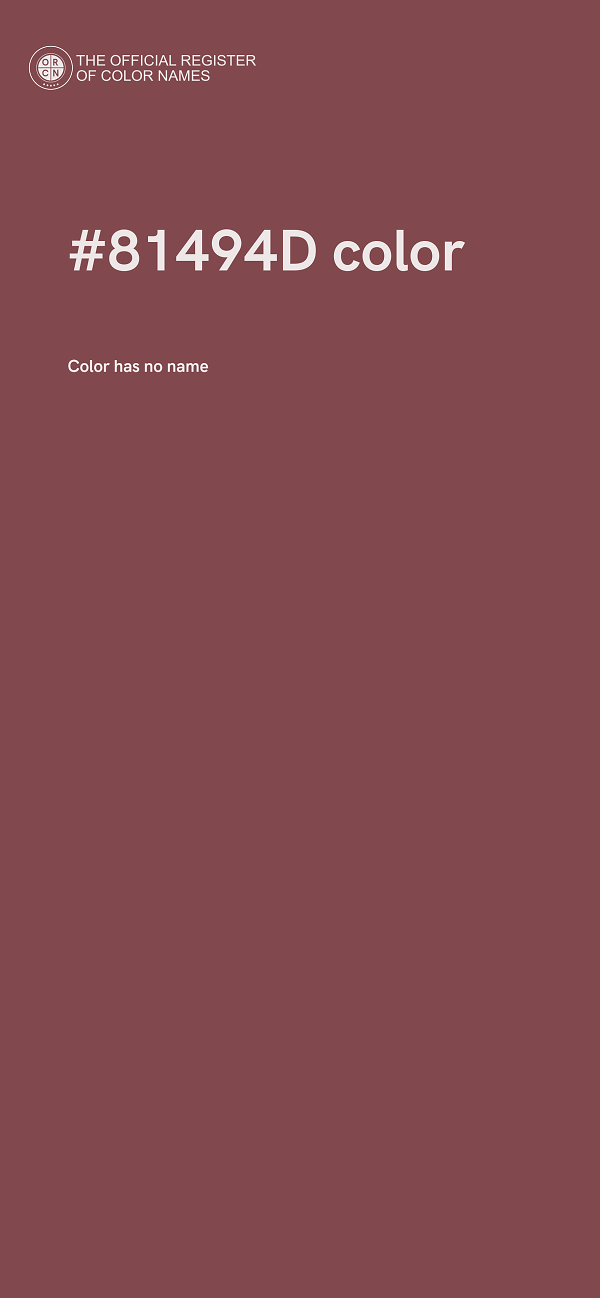 #81494D color image