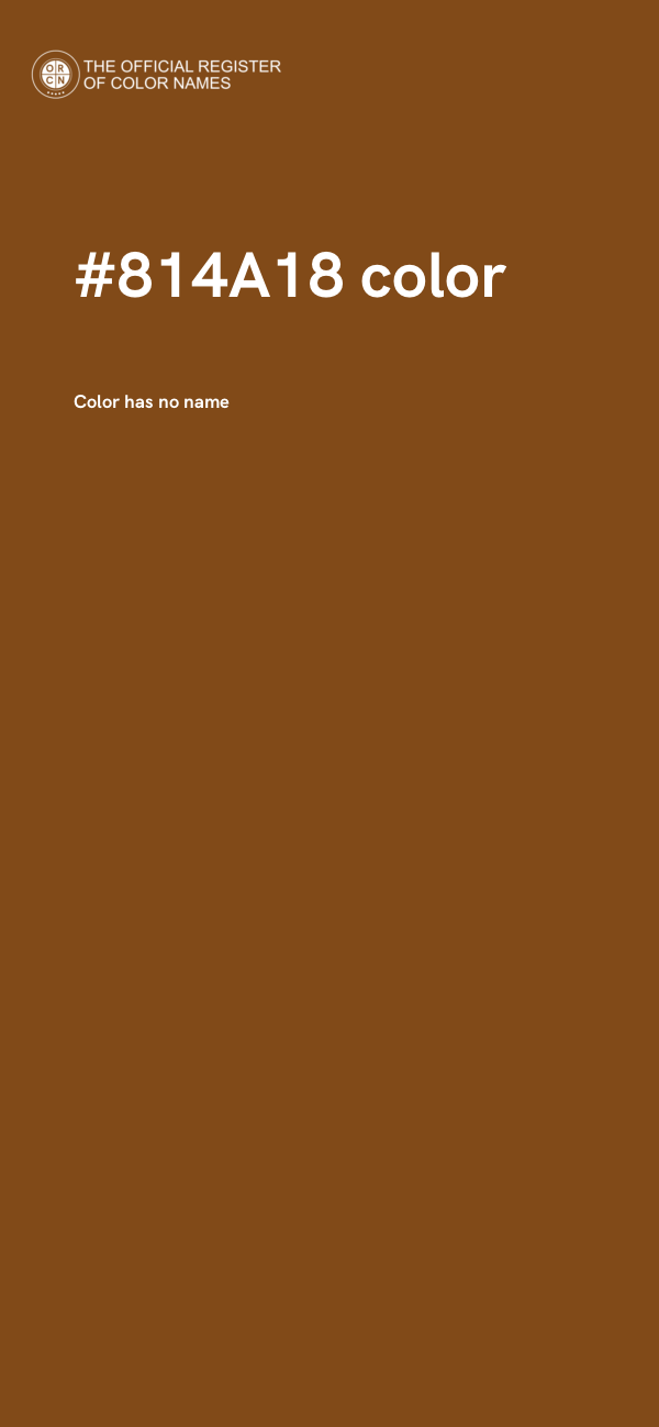 #814A18 color image