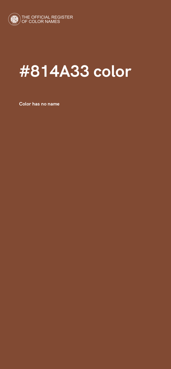 #814A33 color image