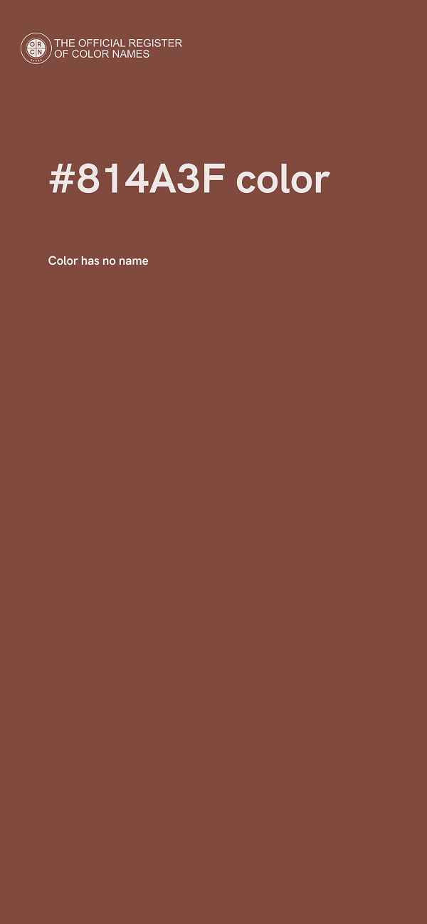#814A3F color image