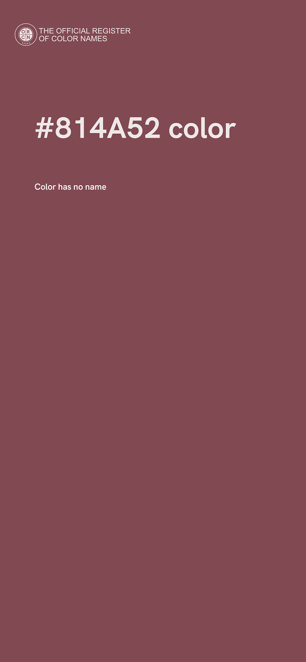#814A52 color image